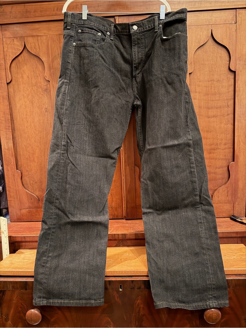 Levi's 569 Loose Straight Black Denim Jeans Men’s Size 38x32